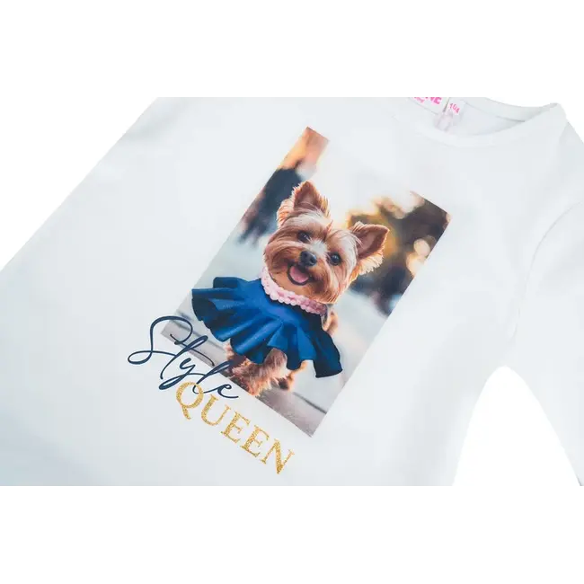 PETRA T-shirt long sleeves ECRU
