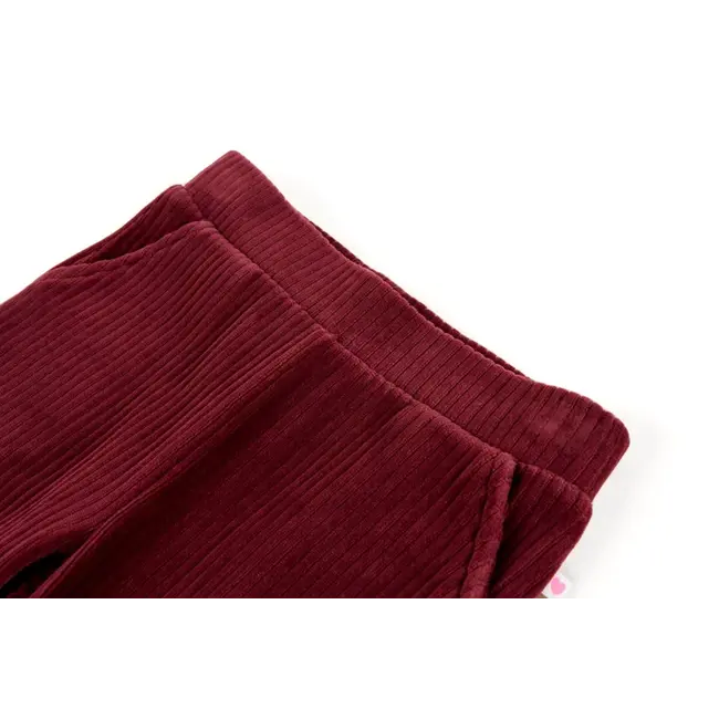 MAGALI Long trousers DARK BORDEAUX