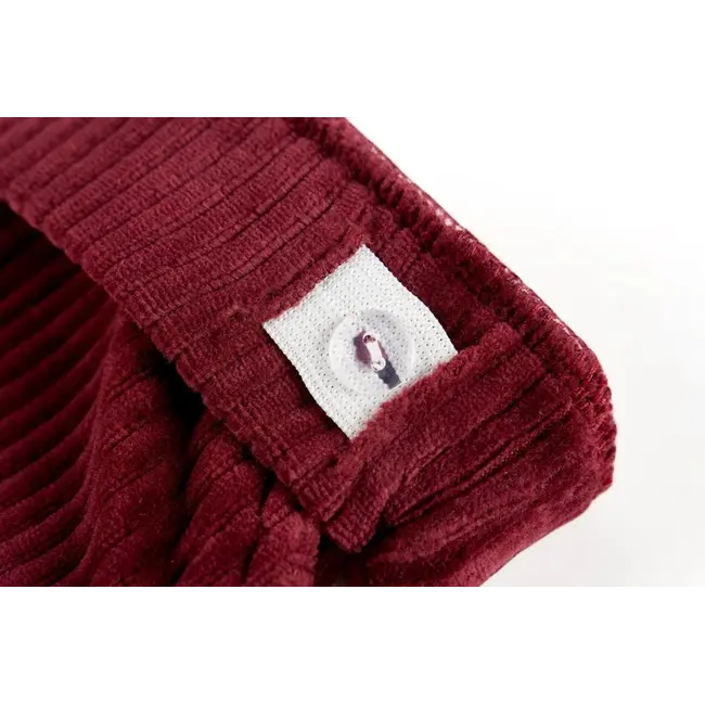 MAGALI Long trousers DARK BORDEAUX