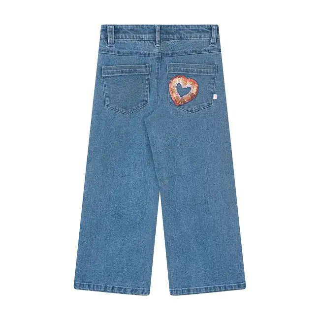 INDIE Denim long trousers DARK DENIM BLUE