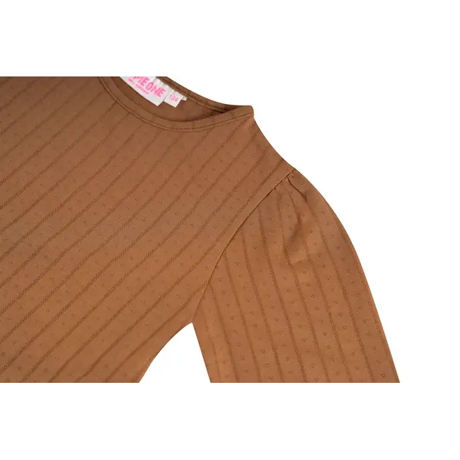 HAILEY T-shirt long sleeves SOFT COGNAC
