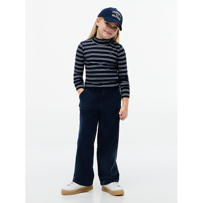 LUREX RIB TOP LS, C1G Dark Blue Stripe