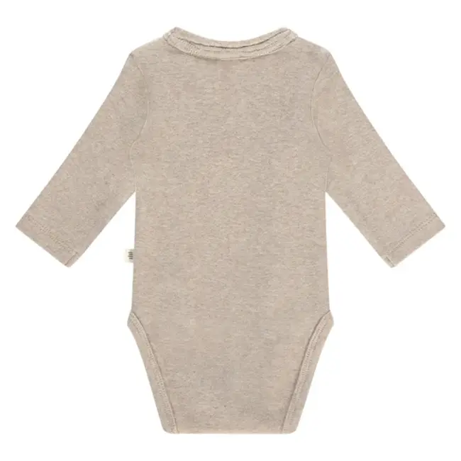 baby romper long sleeve TIN-00001 outmeal melange