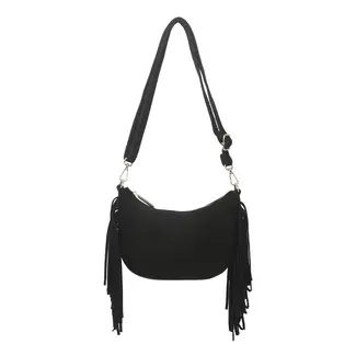 Giuliano Amsterdam Kunstlederen Suede Schoudertas  40090 Black