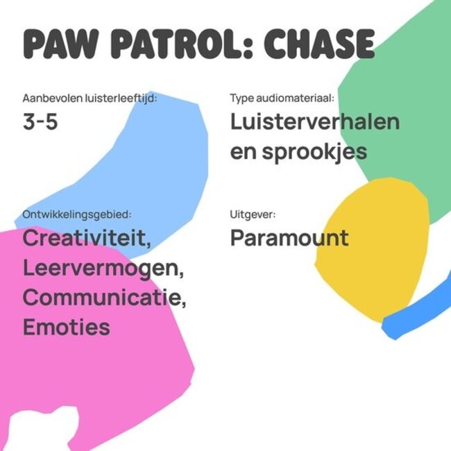 Faba Luisterfiguur Paw Patrol Chase