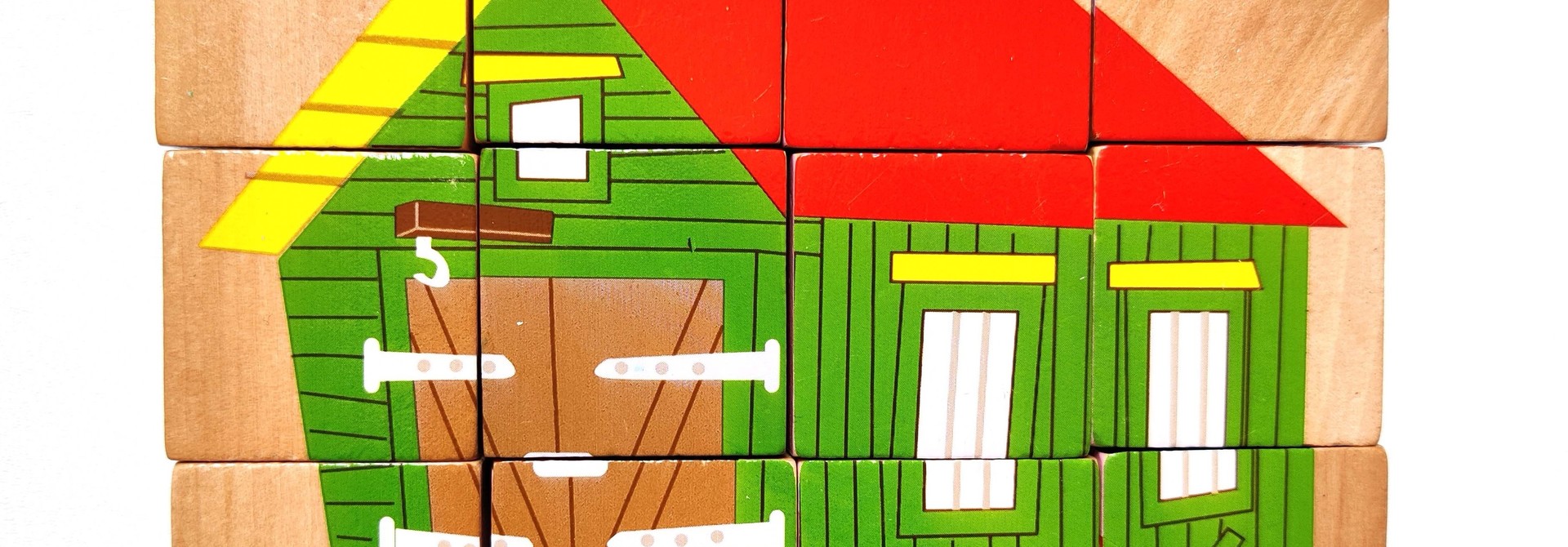 Houten blokpuzzel