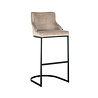 Barstoel Bolton khaki velvet / black fire retardant (FR-Quartz 903 Khaki) Barstoel Bolton khaki velvet / black fire retardant (FR-Quartz 903 Khaki)