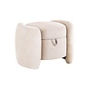 Poef Fenna white chenille fire retardant (FR-Bergen 900 white chenille) Poef Fenna white chenille fire retardant (FR-Bergen 900 white chenille)
