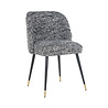 Stoel Alicia black boho (Black/white) Stoel Alicia black boho (Black/white)