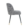 Stoel Alicia black boho (Black/white) Stoel Alicia black boho (Black/white)