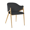 Stoel Gwen antraciet velvet fire retardant (FR-Quartz 801 Antraciet) Stoel Gwen antraciet velvet fire retardant (FR-Quartz 801 Antraciet)