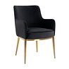 Stoel Breeze Antracite velvet / brushed gold fire retardant (FR-Quartz 801 Antraciet) Stoel Breeze Antracite velvet / brushed gold fire retardant (FR-Quartz 801 Antraciet)