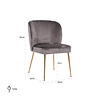 Stoel Cannon stone / brushed gold (Quartz Stone 101) Stoel Cannon stone / brushed gold (Quartz Stone 101)