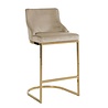 Barstoel Bolton khaki velvet / gold fire retardant (Quartz Khaki 903) Barstoel Bolton khaki velvet / gold fire retardant (Quartz Khaki 903)