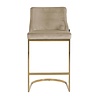 Barstoel Bolton khaki velvet / gold fire retardant (Quartz Khaki 903) Barstoel Bolton khaki velvet / gold fire retardant (Quartz Khaki 903)