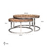 Salontafel Kensington set van 2 (Silver) Salontafel Kensington set van 2 (Silver)