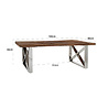Salontafel Kensington 130x80 x-leg (Silver) Salontafel Kensington 130x80 x-leg (Silver)