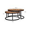 Salontafel Industrial Kensington set van 2 Salontafel Industrial Kensington set van 2