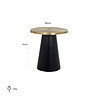 Bijzettafel Sassy (Brushed Gold) Bijzettafel Sassy (Brushed Gold)