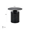 Bijzettafel Griffin 50Ø zwart (Black) Bijzettafel Griffin 50Ø zwart (Black)