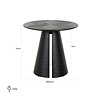 Bijzettafel Blax 585Ø (Black) Bijzettafel Blax 585Ø (Black)