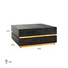 Salontafel Blackbone gold 90x90 (Block) (Black rustic) Salontafel Blackbone gold 90x90 (Block) (Black rustic)