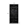 Boekenkast Oakura 2-deuren (Black) Boekenkast Oakura 2-deuren (Black)