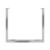 Eettafelpoten set U-poot zilver (Silver) Eettafelpoten set U-poot zilver (Silver)