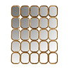 Spiegel Marila met 25 spiegels (Gold) Spiegel Marila met 25 spiegels (Gold)