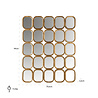 Spiegel Marila met 25 spiegels (Gold) Spiegel Marila met 25 spiegels (Gold)