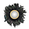 Spiegel Madlen met veren (Black) Spiegel Madlen met veren (Black)