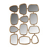 Spiegel Jeff met 12 spiegels (Gold) Spiegel Jeff met 12 spiegels (Gold)