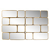 Spiegel Birche met 16 spiegels (Gold) Spiegel Birche met 16 spiegels (Gold)