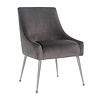 Stoel Indy Stone velvet / zilver (Quartz Stone 101) Stoel Indy Stone velvet / zilver (Quartz Stone 101)