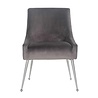 Stoel Indy Stone velvet / zilver (Quartz Stone 101) Stoel Indy Stone velvet / zilver (Quartz Stone 101)