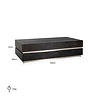 Salontafel Blackbone silver 150x80 (Block) (Black rustic) Salontafel Blackbone silver 150x80 (Block) (Black rustic)