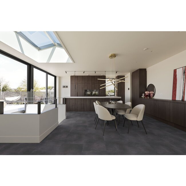 yarenza. Leisteen anthracite 0,55mm Klik PVC