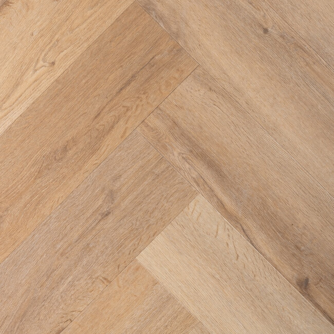 PRIME Classic XL Visgraat Natural Oak 0,55mm Klik PVC met geâ€¢ntegreerde ondervloer