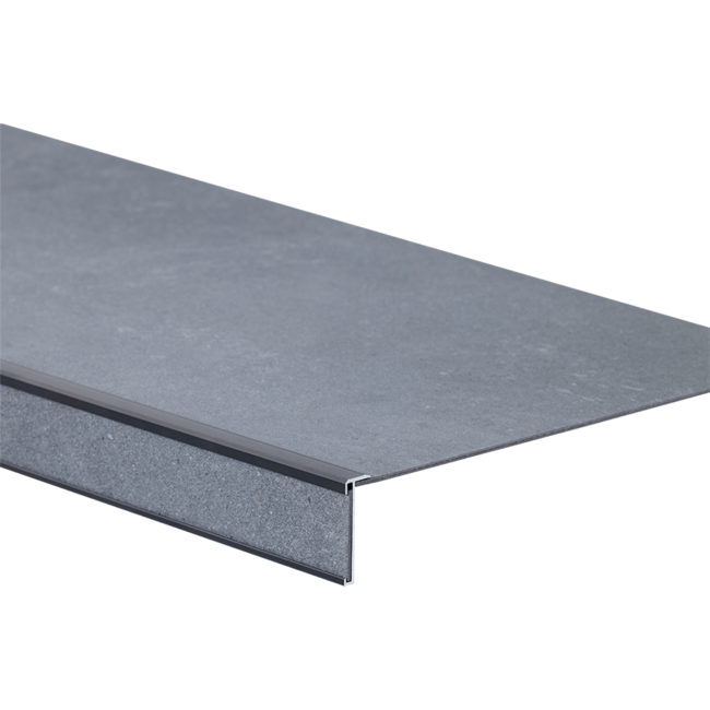 yarenza. Traptreden set pvc Leisteen dark grey per 4 treden