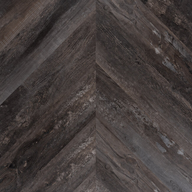 yarenza. Lux Tenebrae Hongaarse Punt Charred Black Oak Plak PVC