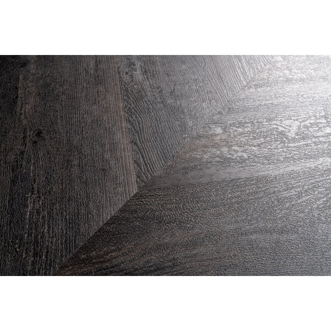 yarenza. Lux Tenebrae Hongaarse Punt Charred Black Oak Plak PVC