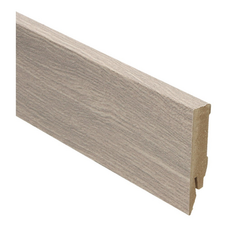 yarenza. Rechte folieplint 70x14 teak grijs geborsteld