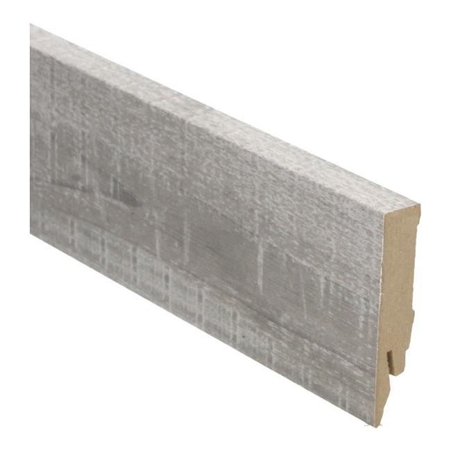 yarenza. Rechte folieplint 70x14 eik grijs met zaagsnede