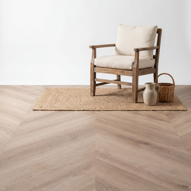 yarenza. Lux Tenebrae Chevron Natural Oak Plak PVC