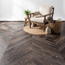 yarenza. Lux Tenebrae Hongaarse Punt Charred Black Oak Plak PVC