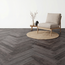yarenza. Lux Tenebrae Visgraat Charred Black Oak Plak PVC