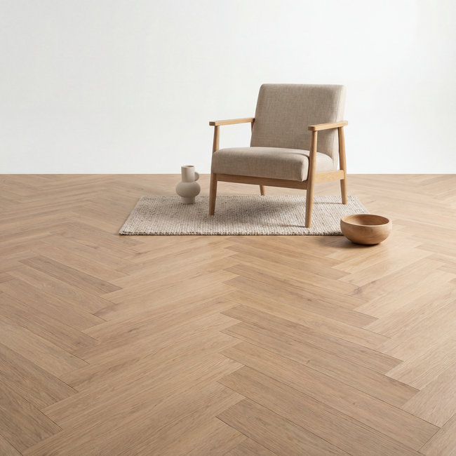 yarenza. Altessa Visgraat Light Oak 0.55mm Plak PVC