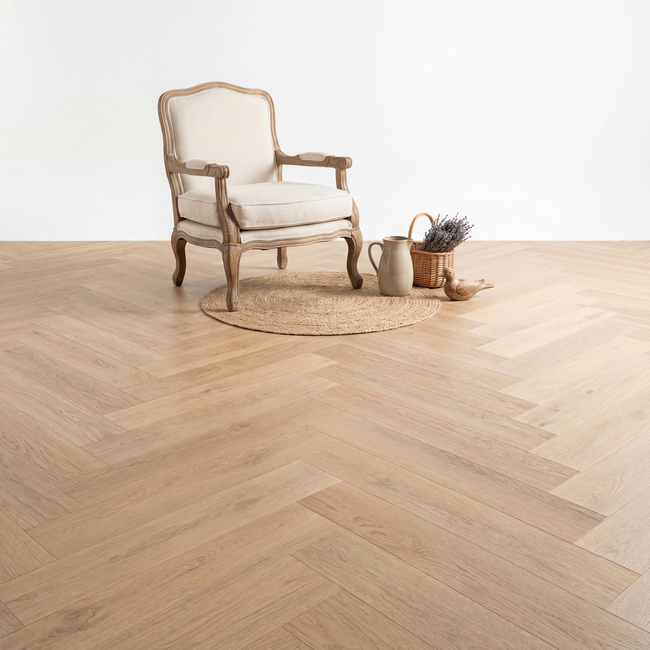 yarenza. Altessa Visgraat Light Oak 0.55mm Plak PVC