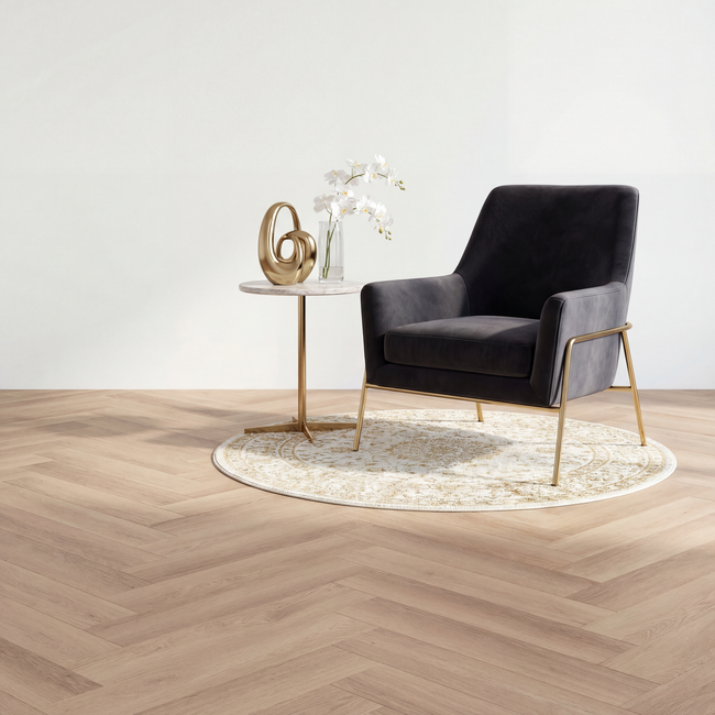 yarenza. Altessa Visgraat White Wash Smoky 0.55mm Plak PVC