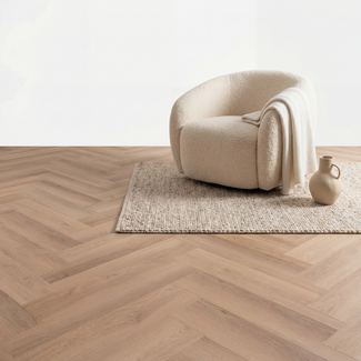 yarenza. Altessa Visgraat White Wash Smoky Plak PVC